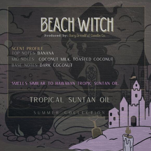 Beach Witch Sizzling Room Salt Crystal Potpourri: Nostalgic Tropic Suntan Oil - Picture 2 of 11